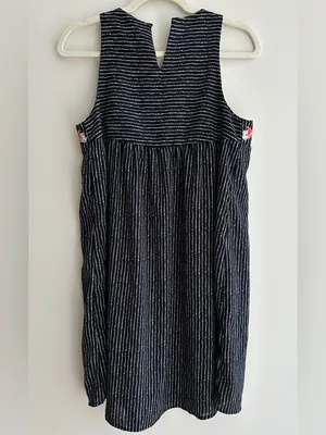 THML Floral Embroidered Black and White Mini Shift Dress, Size Small thumbnail 11