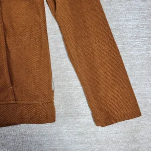 Avalanche Fleece Womens Small Rust Brown Quarter Zip Textured Pullover Top thumbnail 10