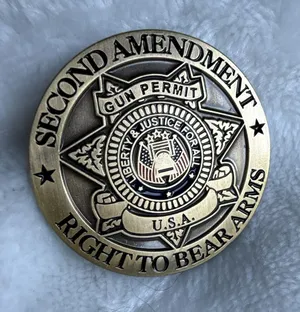 Second Amendment Right To Bear Arms Metal Lapel Pin Badge thumbnail 1