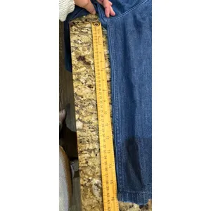 Pilcro Gaucho Pants Denim Jeans High Rise Wide Leg Cropped Size 32 - 16" Inseam thumbnail 7