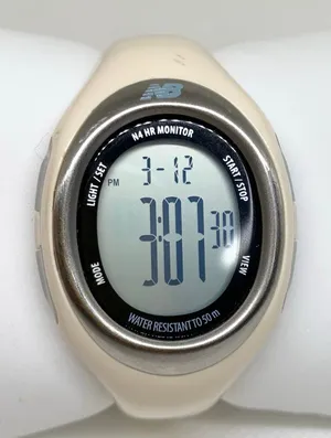 New balance N4 women digital watch multifunction silver beige tone 35mm running thumbnail 1