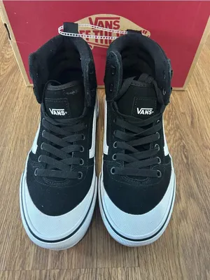 VANS Ashwood hi top black suede lace up shoes sneakers women’s 7 new thumbnail 7
