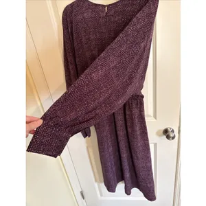 Prologue Plum Purple Printed Dress Casual Party Women Size Large‎ thumbnail 5