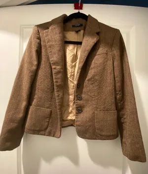 Vintage Tan Blazer thumbnail 1