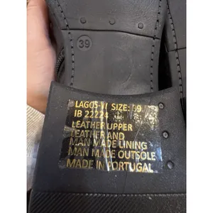 Miz Mooz Leather Buckled Ankle Boots Lagos Black Size 39 US 8.5 Wide Western thumbnail 8