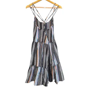 NWT Outerknown‎ Cielo Dress Open Back Women's Small Organic Cotton Tiered Beach thumbnail 7
