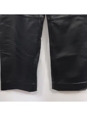 Clio Leather Pants Women’s 14 Black Straight Leg Vintage thumbnail 4