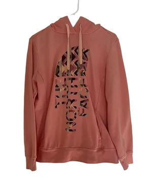 The North Face peach hoodie sweater pullover fleece comfortable top cotton thumbnail 1