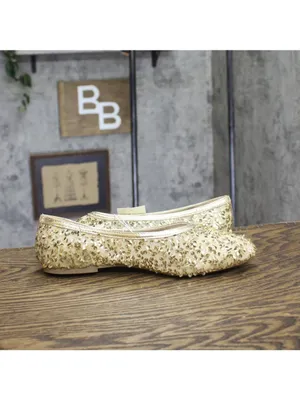 NWT A New Day Womens Sammie Ballet Flats 94685491 Gold Yellow 10M thumbnail 8