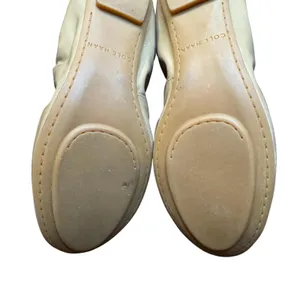 Cole Haan Shoes Womens Size 6 Beige Patent Leather Ballet Flats Bow‎ D42512 thumbnail 10