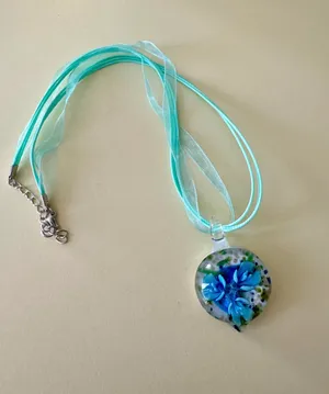 Murano Glass Necklace (950) Blue thumbnail 2