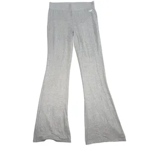 Hollister Flare Yoga Pants Womens Small Short Gray Heathered Stretch Lounge thumbnail 7