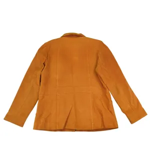 MontanaCo Suede Leather Jacket‎ Women's Full Zip Copper Orange Warm Tone Large thumbnail 2