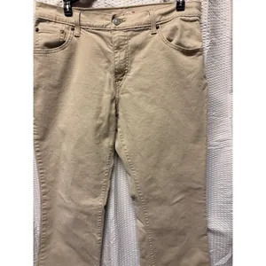 Levi's 550 Relaxed Boot Cut‎ Women Khaki Cotton Spandex Jeans Size 12 M thumbnail 4
