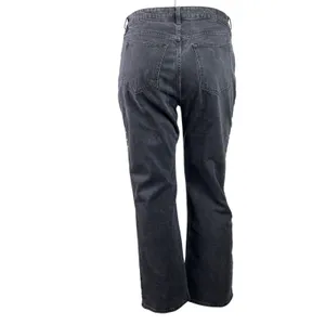 Abercrombie & Fitch The 90s Relaxed High Rise Black Straight Denim Jeans Size 33 thumbnail 3