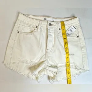 RSQ High Rise Short Womens Size 26 Distressed Fringed Summer Girlcore Beach New‎ thumbnail 5