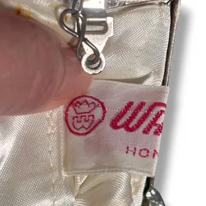 Walborg Vintage Silver Beaded Shell Clutch Purse Mermaidcore Evening Bag thumbnail 4