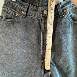 Vtg Levi's 501 17501 High Waisted Mom Jeans Black Cotton Made in USA‎ Sz 13 26" thumbnail 7
