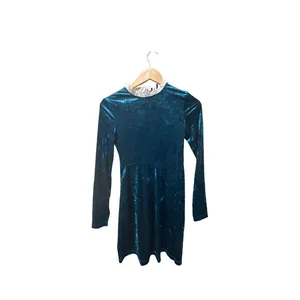 Maje Randy Blue Velvet Long Sleeve‎ Dress Size 2 thumbnail 8
