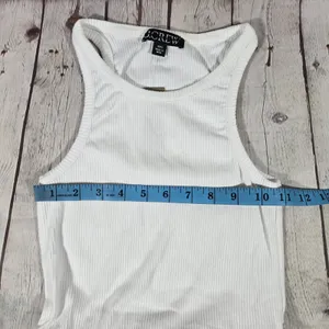 J. Crew Vintage‎ rib high-neck cutaway tank dress with poplin skirt XXS NWT thumbnail 8
