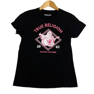 True Religion Buddha World Tour 2002 Los Angeles Black V-neck Tee Size Large thumbnail 2