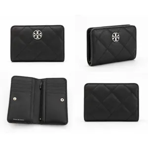 TORY BURCH Willa Quilted Matte Wallet Black thumbnail 2
