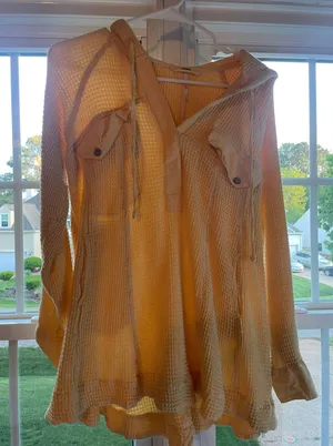 Free People Mustard Sweater thumbnail 1