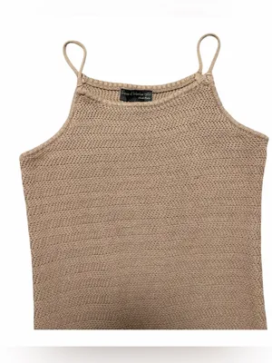 House of Harlow 1960 Tan Knit Maxi Slip Dress Size Small thumbnail 2