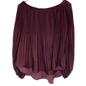 WISHLIST APPAREL Women's Blouse Long‎ Balloon Sleeve Purple Small NWT thumbnail 2