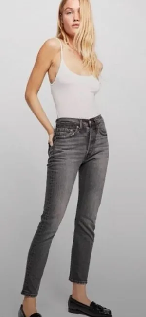 Levi’s Premium 501 Skinny Jeans Gray Black Wash W28 L28 thumbnail 1