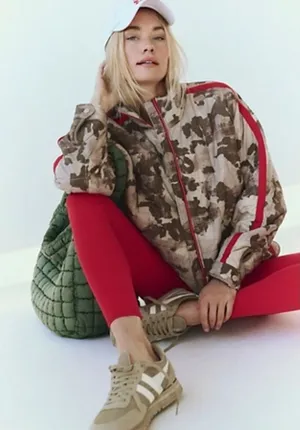 Free people movement camo pippa packable jacket nwt Xs thumbnail 1