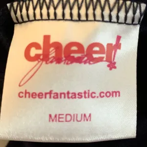 Cheer Fantastic Long Sleeve Bodysuit Leotard Mockneck Zip Back M Navy Blue thumbnail 8