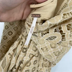 Free People One Million Lover‎ Ivory Lace Mini Dress Women Size 2 thumbnail 4