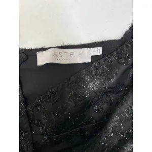ASTR the Label Therese Floral Burnout Tie Waist Midi Dress in Black. Size S thumbnail 8