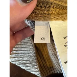 CLOSED Sweater Women XS Tan Nutmeg Cotton Ribbed Knit Sleeveless Top‎ Preppy thumbnail 8
