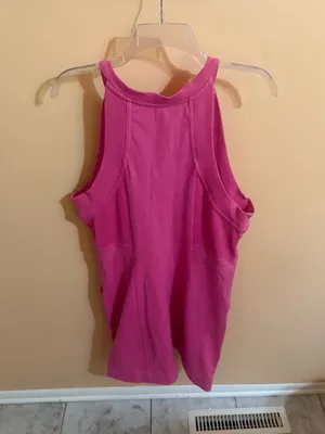 Anthropologie Daily Practice Pink Zip-Up Sleeveless Mini Dress thumbnail 5