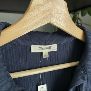 NWT Madewell Ribbed Polo Mini Dress thumbnail 4