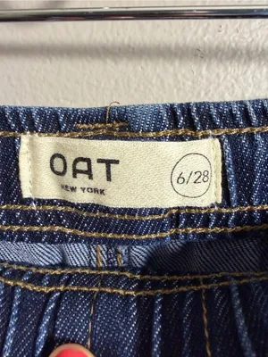 OAT High Rise Wide Leg Jeans Cloud Luxe Denim NWT thumbnail 7