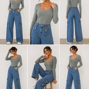 Shein Women's Blue Jeans thumbnail 2