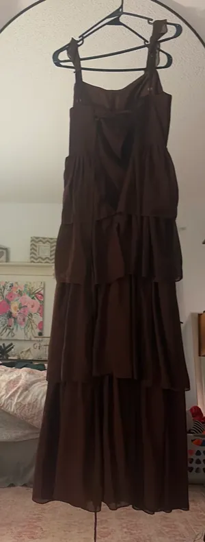 Brown formal dress Size 4 thumbnail 3