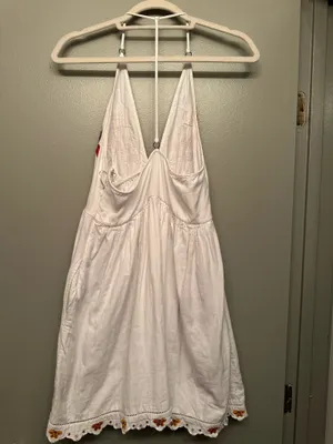White Floral Dress thumbnail 2