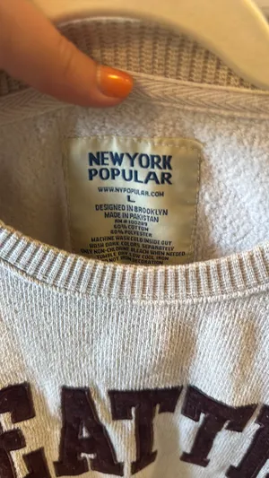 Seattle Crewneck Gray Size L thumbnail 3