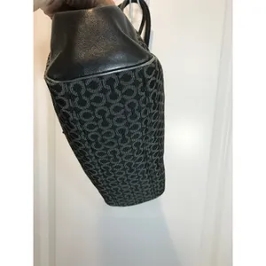Coach Madison Madeline East/West Satchel Black/Gray Sig Jacquard EUC thumbnail 5