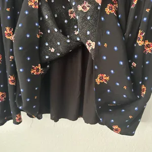Free People-M Floral Long Sleeve Smocked Mini Dress Romantic Boho-Chic Babydoll‎ thumbnail 16