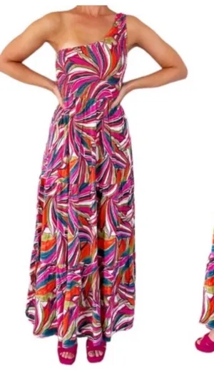 Anthropologie Abel The Label Kelissa One Shoulder Maxi Dress thumbnail 1