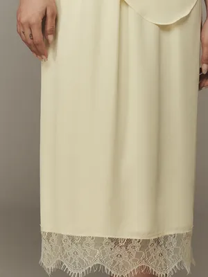 NWT Exquise Light Yellow Layered Chiffon Sleeveless Midi Dress Romantic XXS thumbnail 3