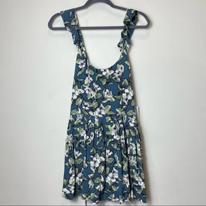 NWT Free People‎ Floral Slip Pleated Mini Dress Size Small thumbnail 2