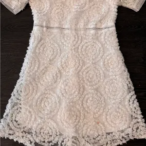 Womans Mocha Elegant Casual Skirt Cream White Dress Size Small thumbnail 3