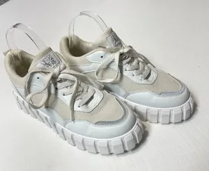 Crosby Scotland Women’s White Platform Sneakers Size‎ 40/US 10 thumbnail 1