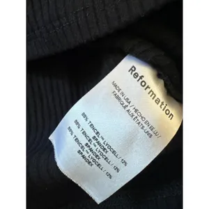 Reformation Emely Knit Top Black Ribbed Size‎ Small thumbnail 6